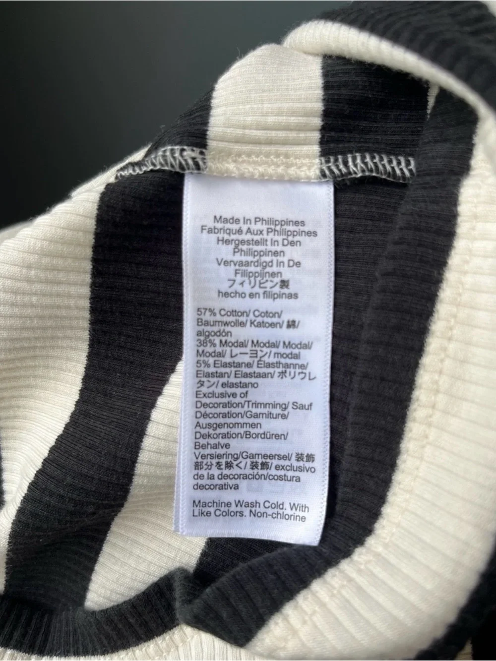 J. Crew Black & Cream Ruffle Cap Sleeve Top